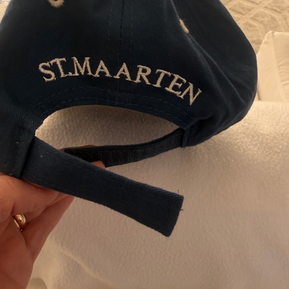 St. Maarten Blue and Tan Cap - Picture 7 of 9